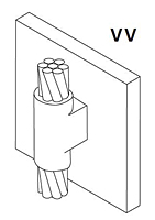Vertical Steel Surface Connectors - VV