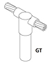 Cable To Ground Rod Copper Clad, Plain (Unthreaded) Rod - GT - 1