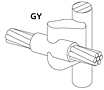 Cable To Ground Rod Copper Clad, Plain (Unthreaded) Rod - GY