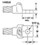 1-Hole B-121 Series NEMA Drilled Lugs