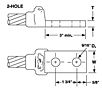2-Hole B-122 Series NEMA Drilled Lugs