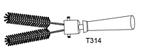 T314 Cable Cleaning Brush - 1