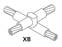 Horizontal X Connection Molds - XB - 1