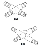 Horizontal X Connection Molds - XA/XB - 1