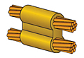 CADWELD Molds for Cable to Cable Welded Electrical Connection 