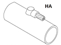 Cable to Horizontal Steel Pipe Conductors - HA